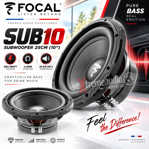 Focal sub10 subwoofer 25cm - focal,