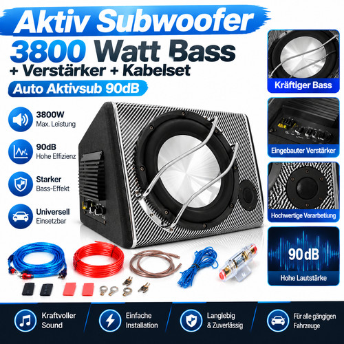 Aktiv subwoofer 3800 watt - watt, bass